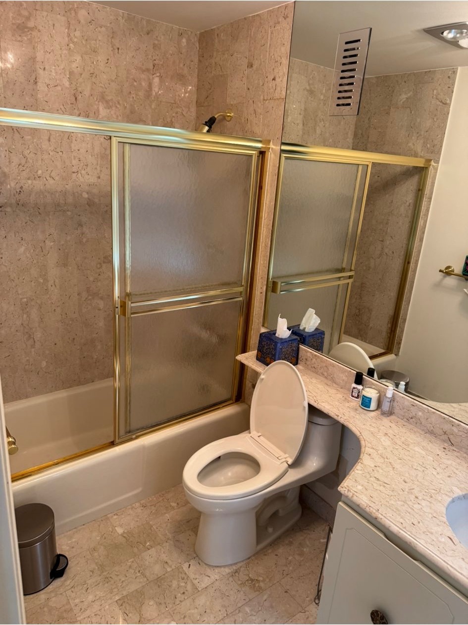 Before bathroom tile